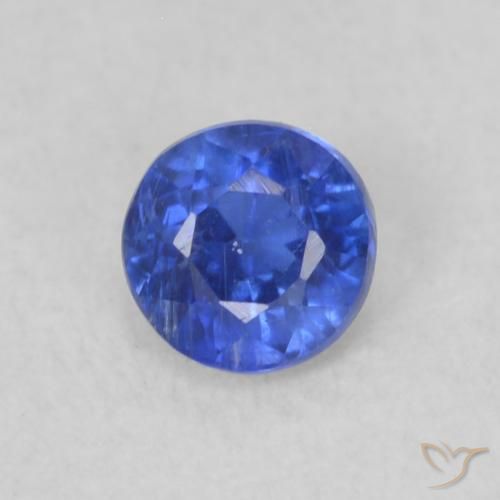0.29ct Natural Azul Azure Profundo Dianita, Redondo, VS