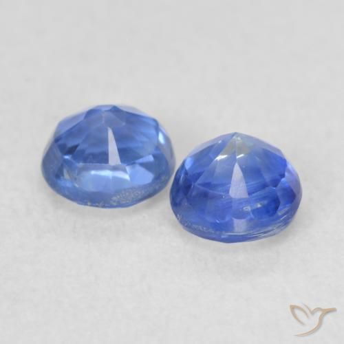 Pedras preciosas de Dianita azul marinho claro natural de 0.60 ct, Redondo, VS-SI