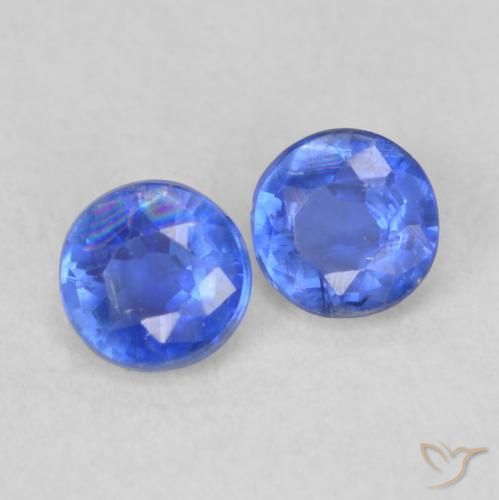 Pedras preciosas de Dianita Azul-marinho natural de 0.48 ct, Redondo, VS-SI