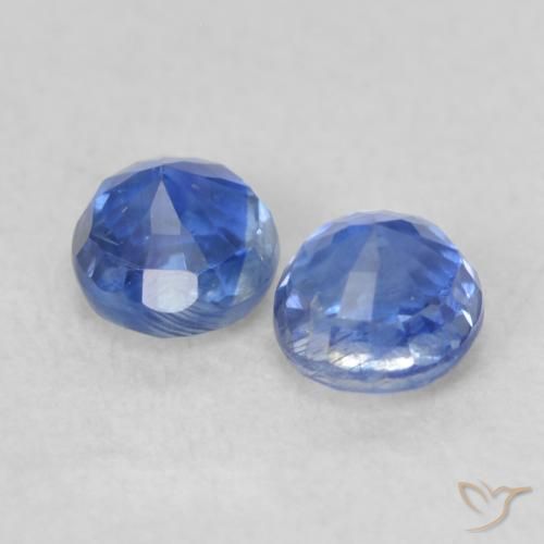 Pedras preciosas de Dianita Azul escuro natural de 0.65 ct, Redondo, VS-SI