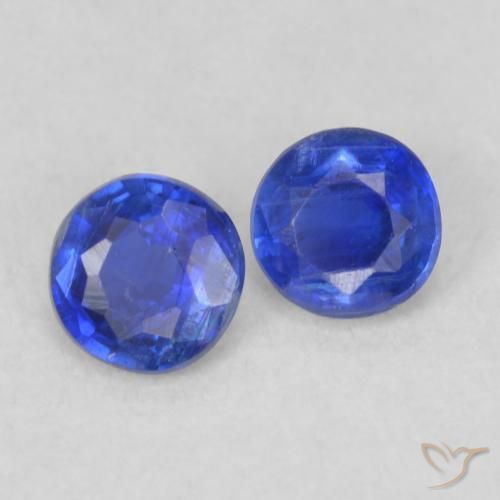 Pedras preciosas de Dianita Azul profundo natural de 0.48 ct, Redondo, VS-SI