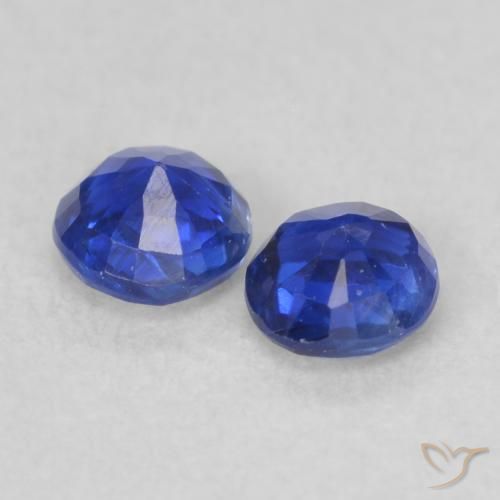 Pedras preciosas de Dianita Azul escuro natural de 0.54 ct, Redondo, VS-SI