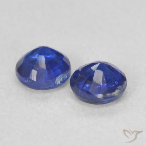 Pedras preciosas de Dianita Azul profundo natural de 0.56 ct, Redondo, VS-SI