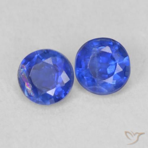 Pedras preciosas de Dianita Azul-marinho natural de 0.47 ct, Redondo, VS-SI