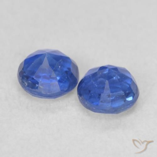Pedras preciosas de Dianita Azul profundo natural de 0.60 ct, Redondo, VS-SI