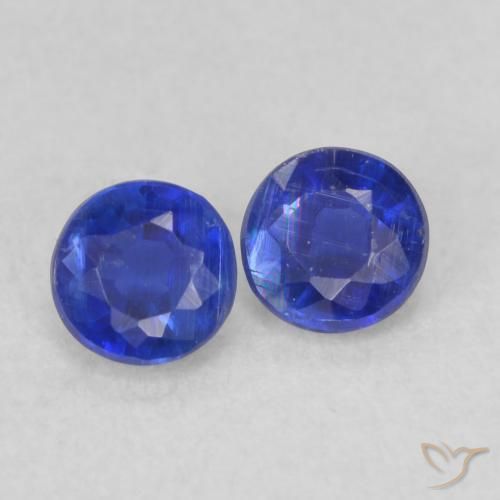 Pedras preciosas de Dianita Azul escuro natural de 0.51 ct, Redondo, VS-SI
