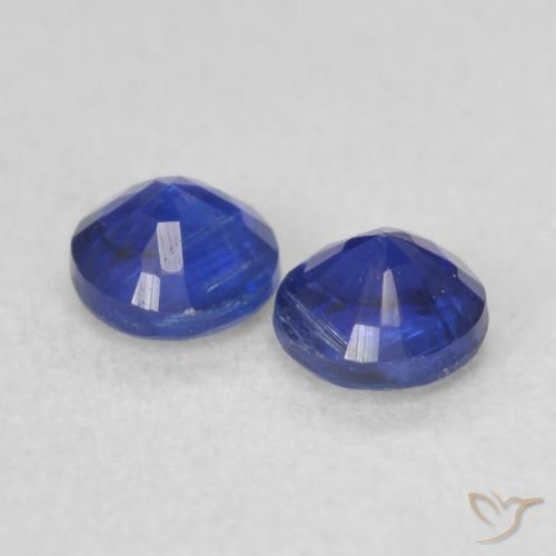 Pedras preciosas de Dianita Azul escuro natural de 0.51 ct, Redondo, VS-SI