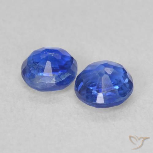 Pedras preciosas de Dianita azul egípcio natural de 0.55 ct, Redondo, VS-SI