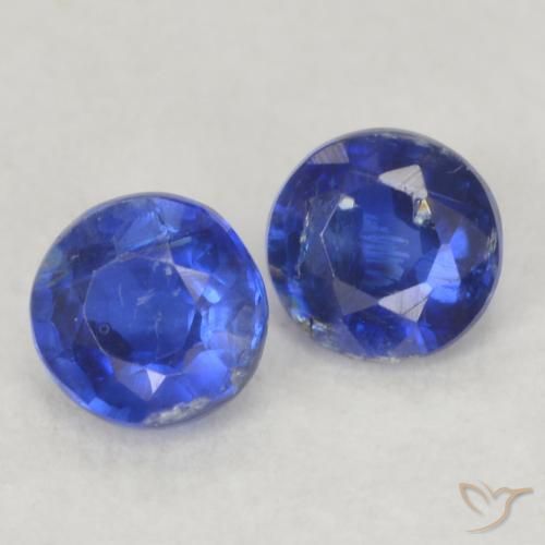Pedras preciosas de Dianita Azul-marinho natural de 0.45 ct, Redondo, VS-SI