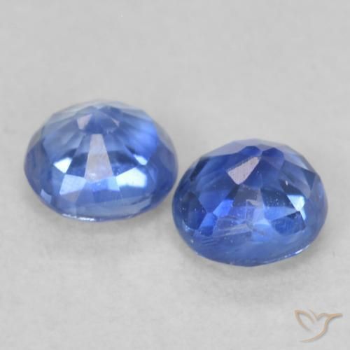 Pedras preciosas de Dianita Azul verdadeiro natural de 0.54 ct, Redondo, VS-SI