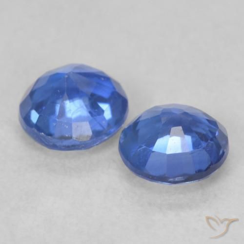Pedras preciosas de Dianita Azul verdadeiro natural de 0.52 ct, Redondo, VS-SI