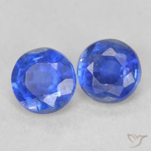 Pedras preciosas de Dianita Azul verdadeiro natural de 0.51 ct, Redondo, VS-SI