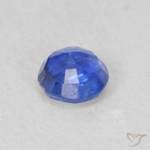 Dianita Azul escuro Natural 0.26ct, Corte Redondo, VS