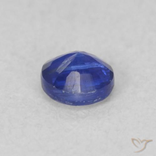 Cianita azul natural 0,26ct, corte redondo, VS-SI