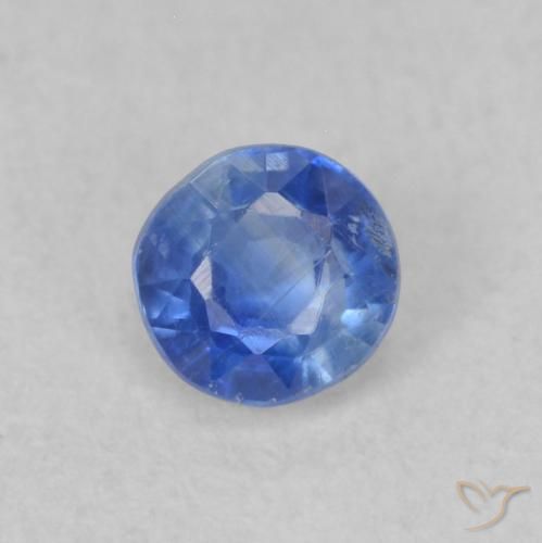 0.31ct Natural Azul escuro Dianita, Redondo, VS-SI