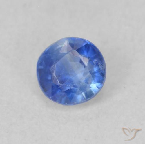 Dianita Azul escuro Natural 0.31ct, Redondo, VS-SI