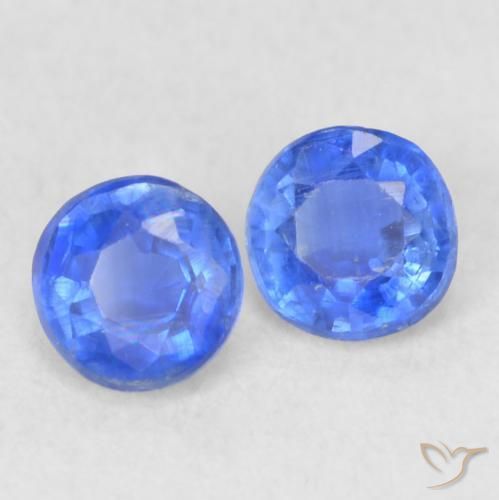 Pedras preciosas de Dianita Azul Azure Profundo natural de 0.47 ct, Redondo, VS-SI