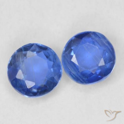 Pedras preciosas de Dianita Azul escuro natural de 0.48 ct, Redondo, VS-SI