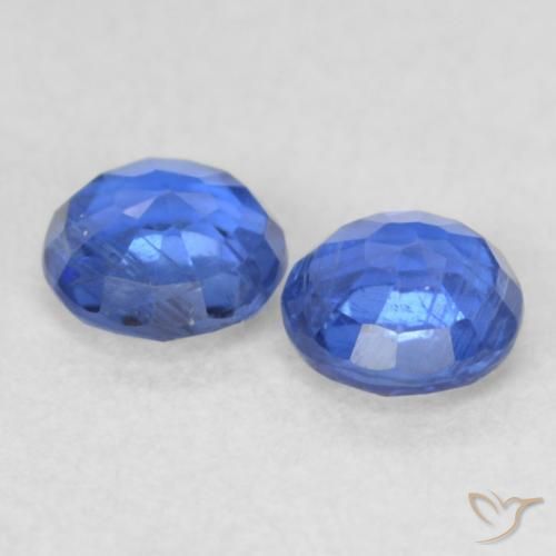 Pedras preciosas de Dianita Azul escuro natural de 0.48 ct, Redondo, VS-SI