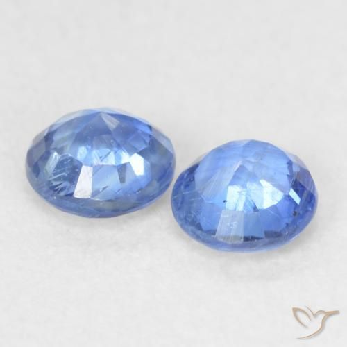 Pedras preciosas de Dianita azul marinho claro natural de 0.44 ct, Redondo, VS-SI