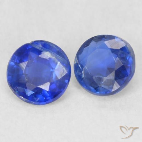 Pedras preciosas de Dianita Azul profundo natural de 0.49 ct, Redondo, VS-SI