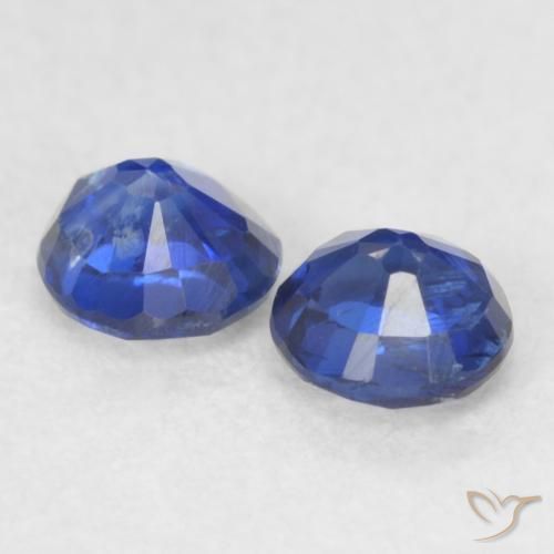Pedras preciosas de Dianita Azul escuro natural de 0.54 ct, Redondo, VS-SI