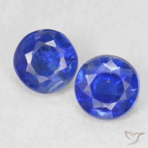 0.48ctw Natural Azul-marinho Dianita, Redondo, VS-SI