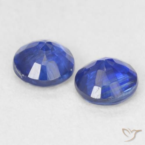 Pedras preciosas de Dianita Azul-marinho natural de 0.48 ct, Redondo, VS-SI