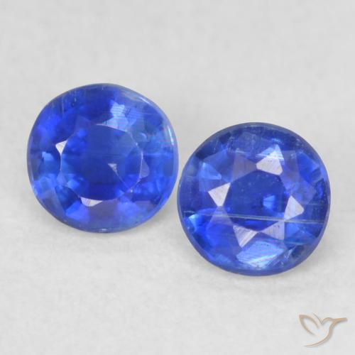 0.47ctw Natural Azul escuro Dianita, Redondo, VS-SI