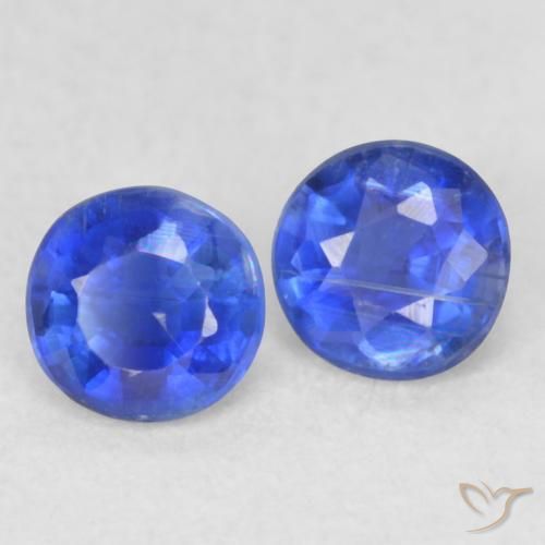 Pedras preciosas de Dianita Azul escuro natural de 0.47 ct, Redondo, VS-SI