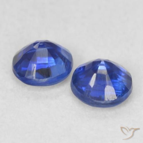 Pedras preciosas de Dianita Azul escuro natural de 0.47 ct, Redondo, VS-SI