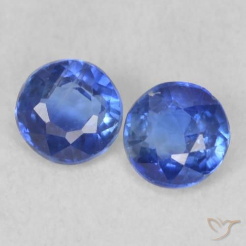 0.47ctw Natural Azul verdadeiro Dianita, Redondo, VS-SI