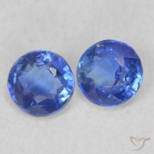Pedras preciosas de Dianita Azul verdadeiro natural de 0.47 ct, Redondo, VS-SI