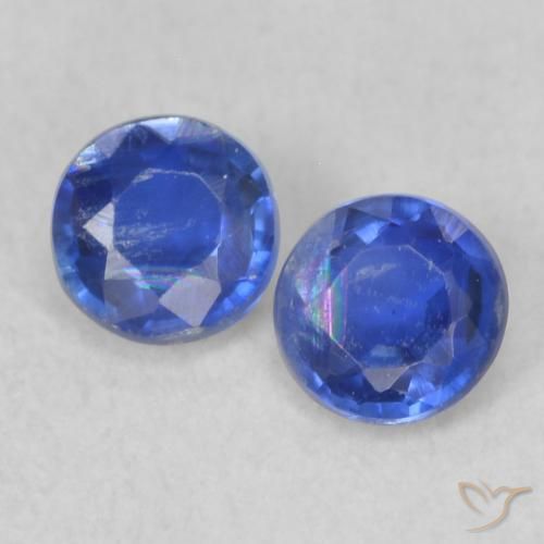 0.46ctw Natural Azul verdadeiro Dianita, Redondo, VS-SI