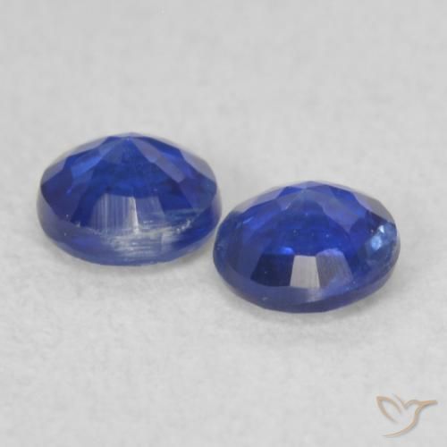 Pedras preciosas de Dianita Azul verdadeiro natural de 0.46 ct, Redondo, VS-SI