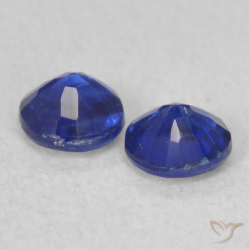 Pedras preciosas de Dianita Azul profundo natural de 0.45 ct, Redondo, VS-SI