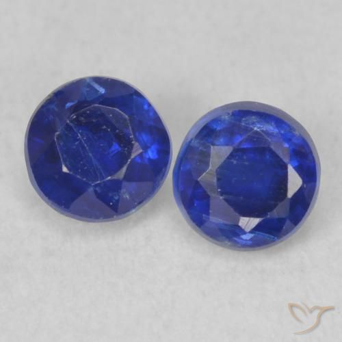 0.58ctw Natural Azul-marinho Dianita, Redondo, VS-SI