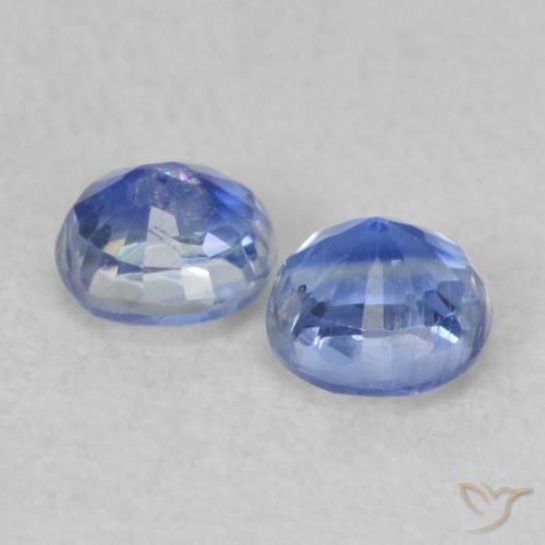 Pedras preciosas de Dianita Azul verdadeiro natural de 0.58 ct, Redondo, VS-SI