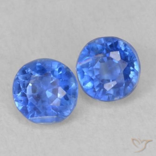 Pedras preciosas de Dianita Azul Azure Profundo natural de 0.69 ct, Redondo, VS-SI