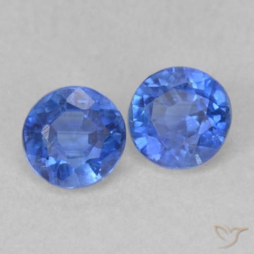 Pedras preciosas de Dianita Azul-marinho natural de 0.59 ct, Redondo, VS-SI