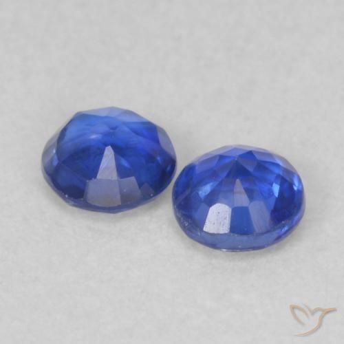 Pedras preciosas de Dianita Azul-marinho natural de 0.44 ct, Redondo, VS-SI