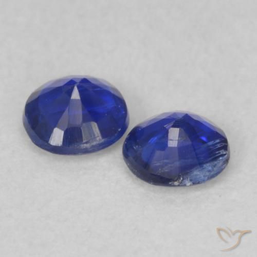 Pedras preciosas de Dianita Azul escuro natural de 0.46 ct, Redondo, VS-SI