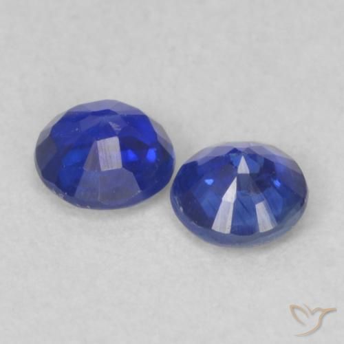 Pedras preciosas de Dianita Azul profundo natural de 0.46 ct, Redondo, VS-SI