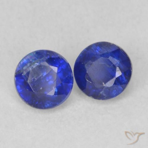 Pedras preciosas de Dianita Azul-marinho natural de 0.55 ct, Redondo, VS-SI