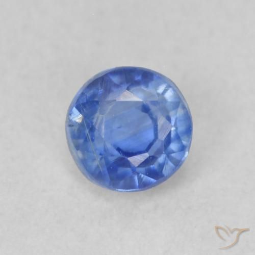 0.35ct Natural Azul claro Dianita, Redondo, VS