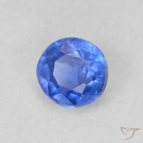 Dianita azul marinho claro Natural 0.35ct, Redondo, VS