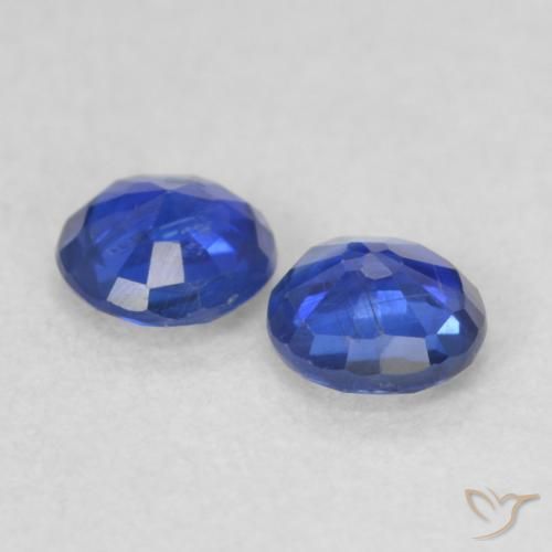 Pedras preciosas de Dianita Violeta Azul natural de 0.44 ct, Redondo, VS-SI