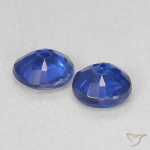 Pedras preciosas de Dianita Azul escuro natural de 0.46 ct, Redondo, VS-SI