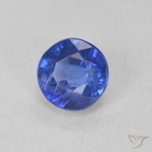 Dianita Azul verdadeiro Natural 0.40ct, Redondo, VS-SI