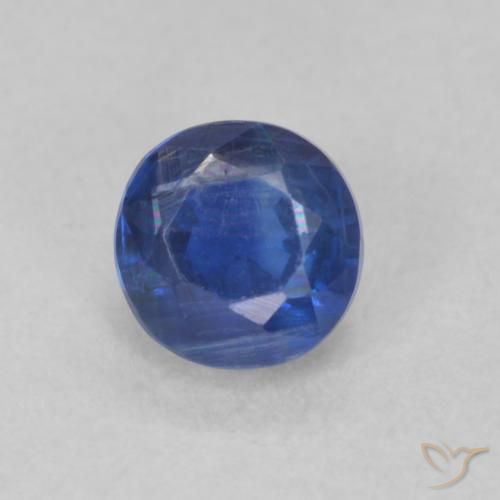 0.45ct Natural Azul-marinho Dianita, Redondo, SI